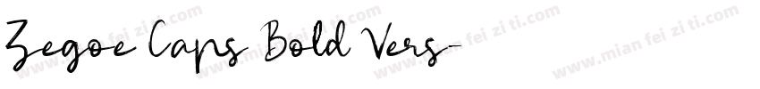 Zegoe Caps Bold Vers字体转换